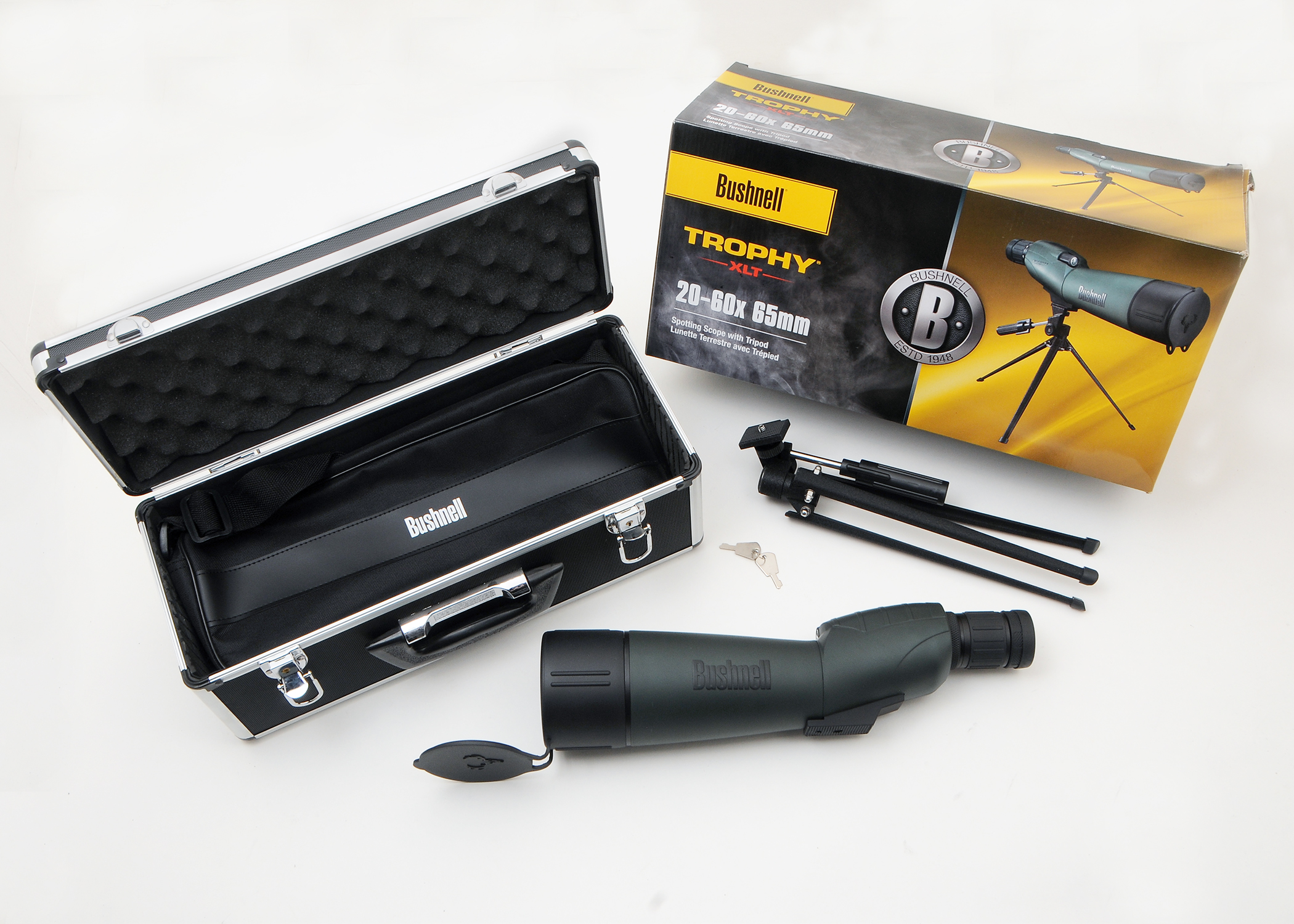 Bushnell Trophy Spotting Scope, 2060x65mm, Waterproof, Case Tripid